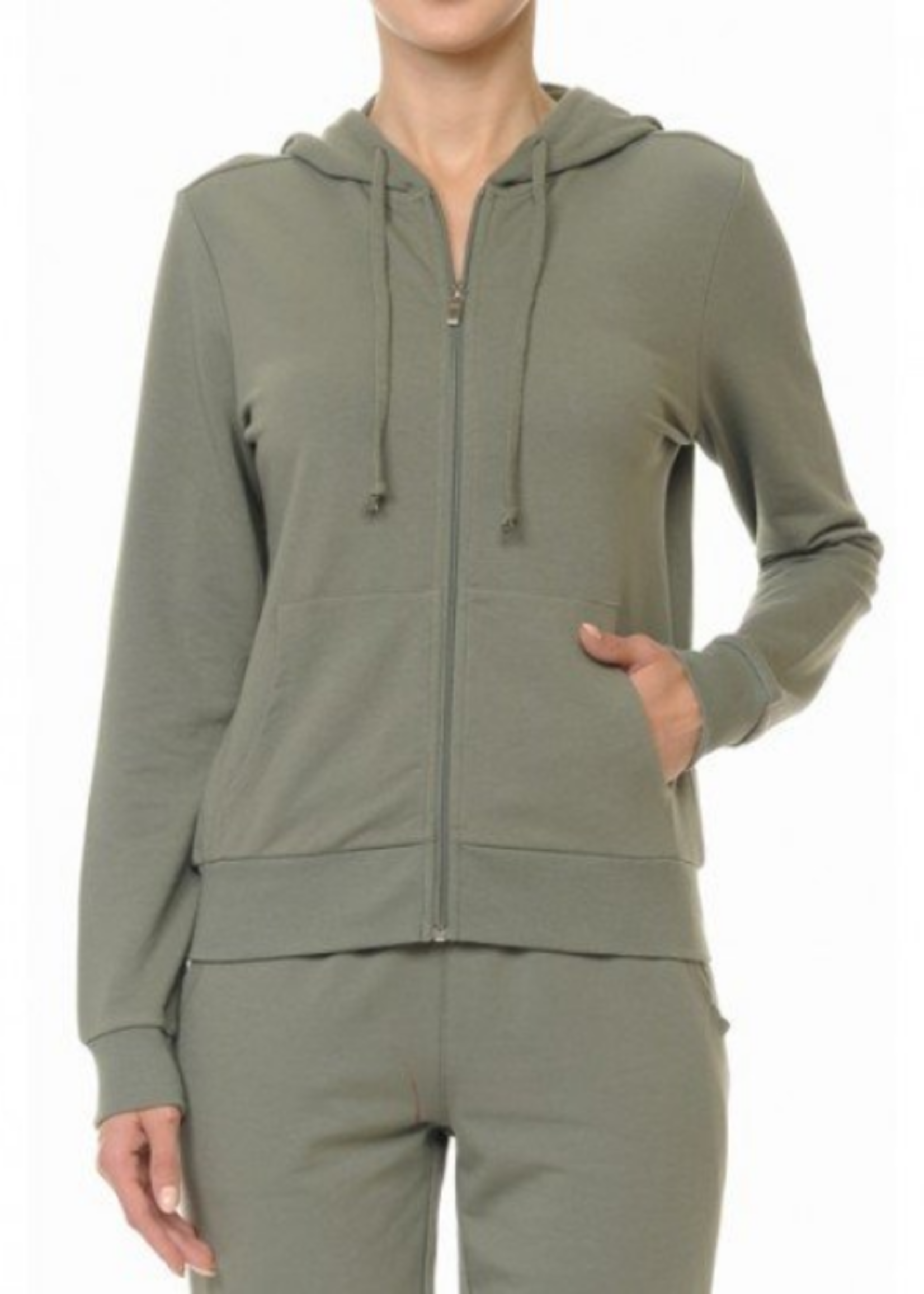 AMBIANCE - Women's Zipper Hoodie - 70675 - Oly's Home Fashion