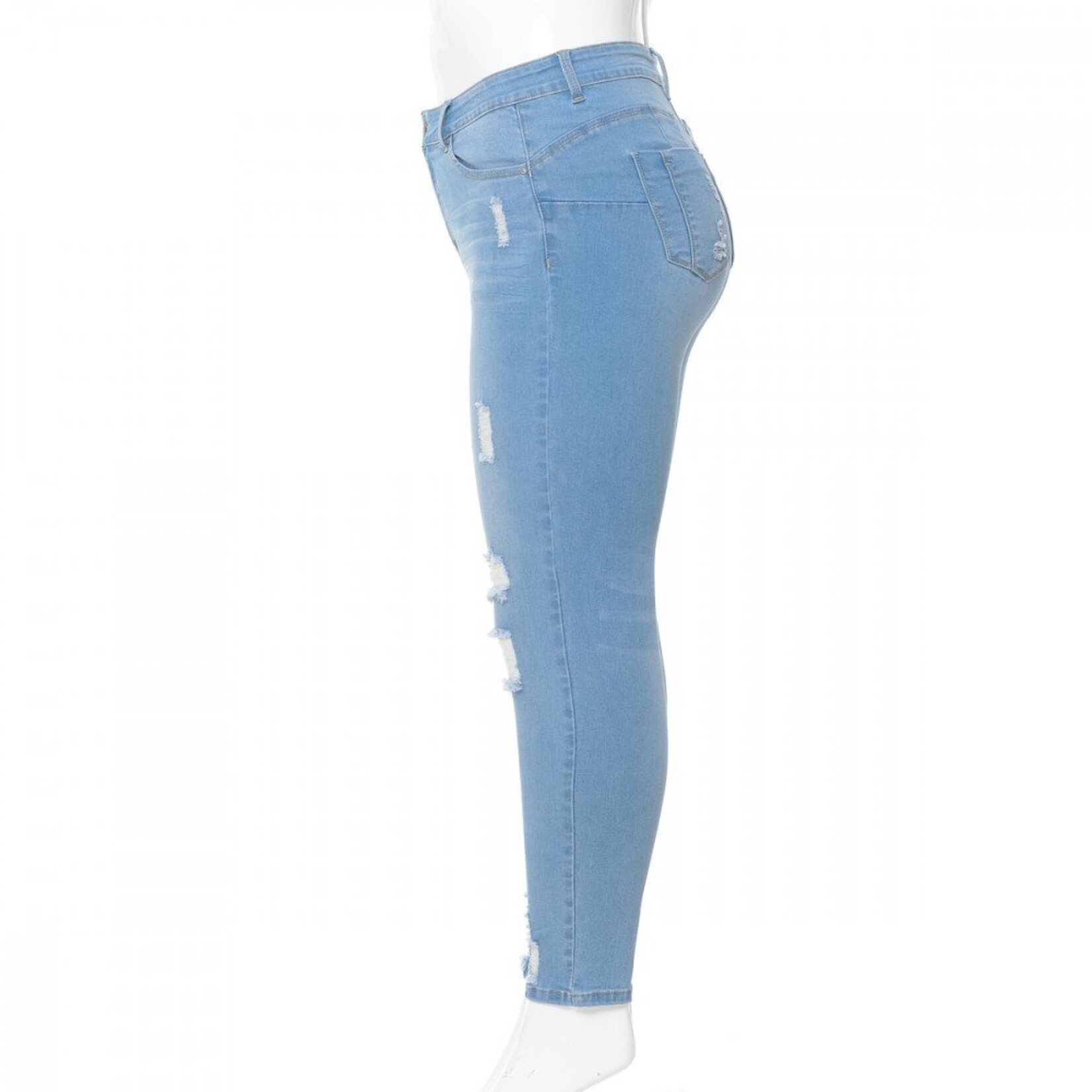 WAX JEANS Women Plus Size Ripped Jeans 90174XL