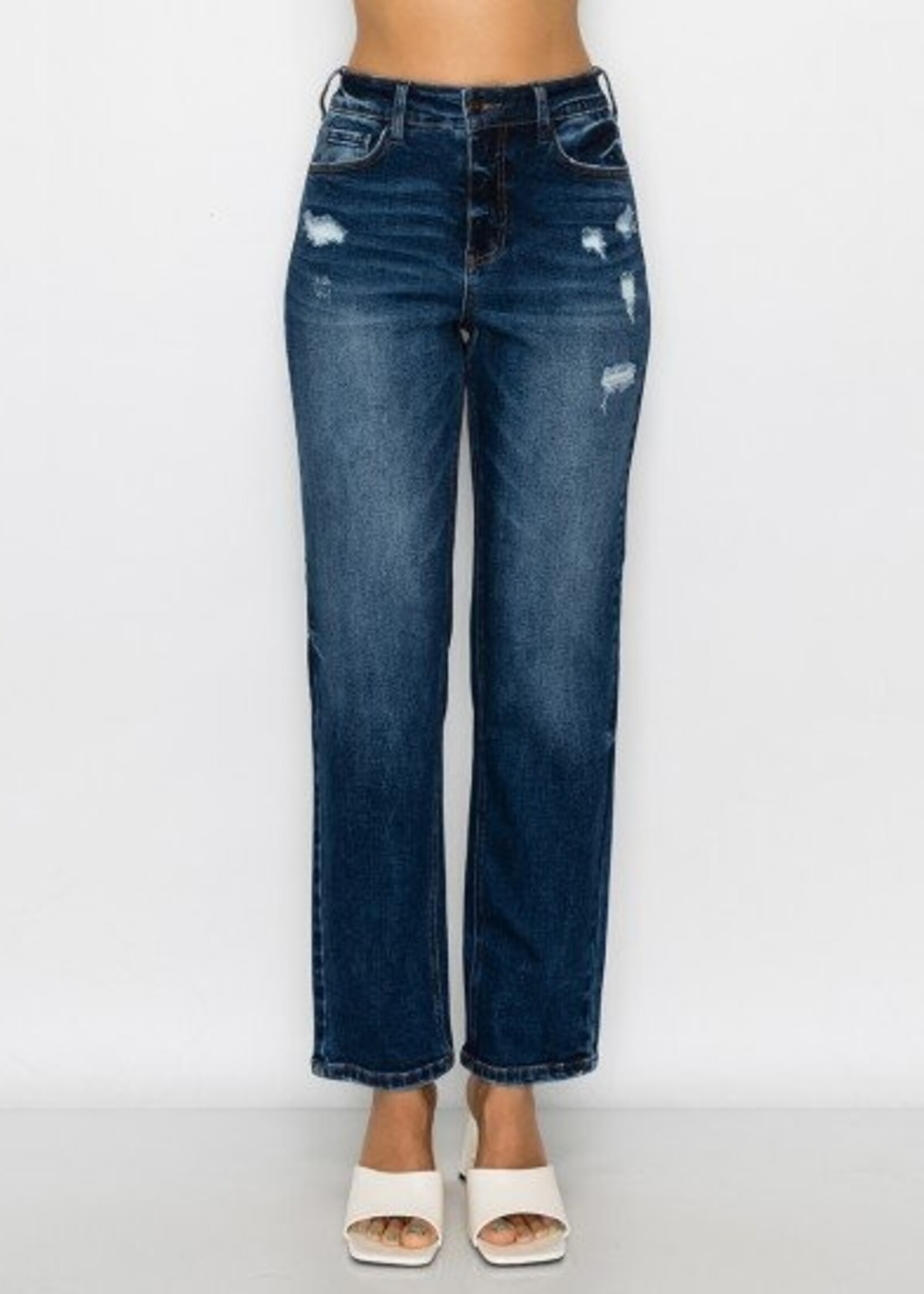 Waxed slim crop jeans - Women