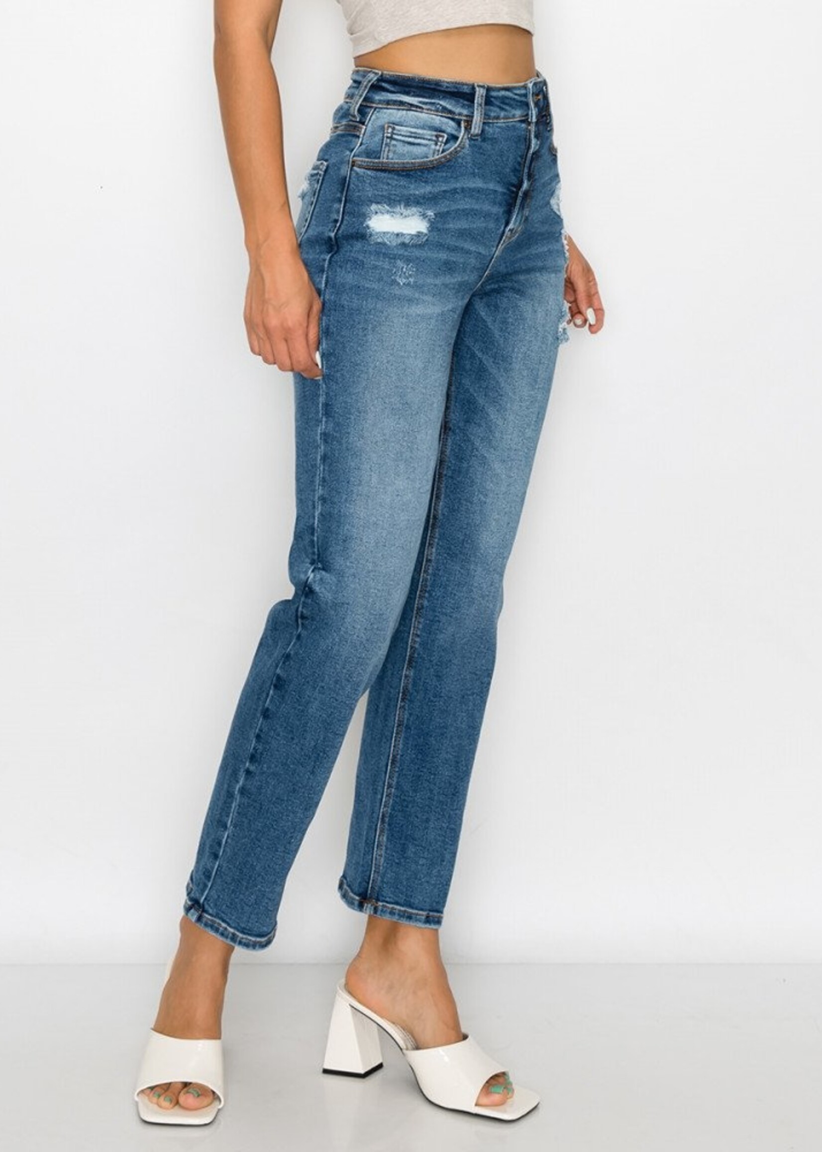 Wax Jeans Women SLIM STRAIGHT 90247 - Oly's Home Fashion