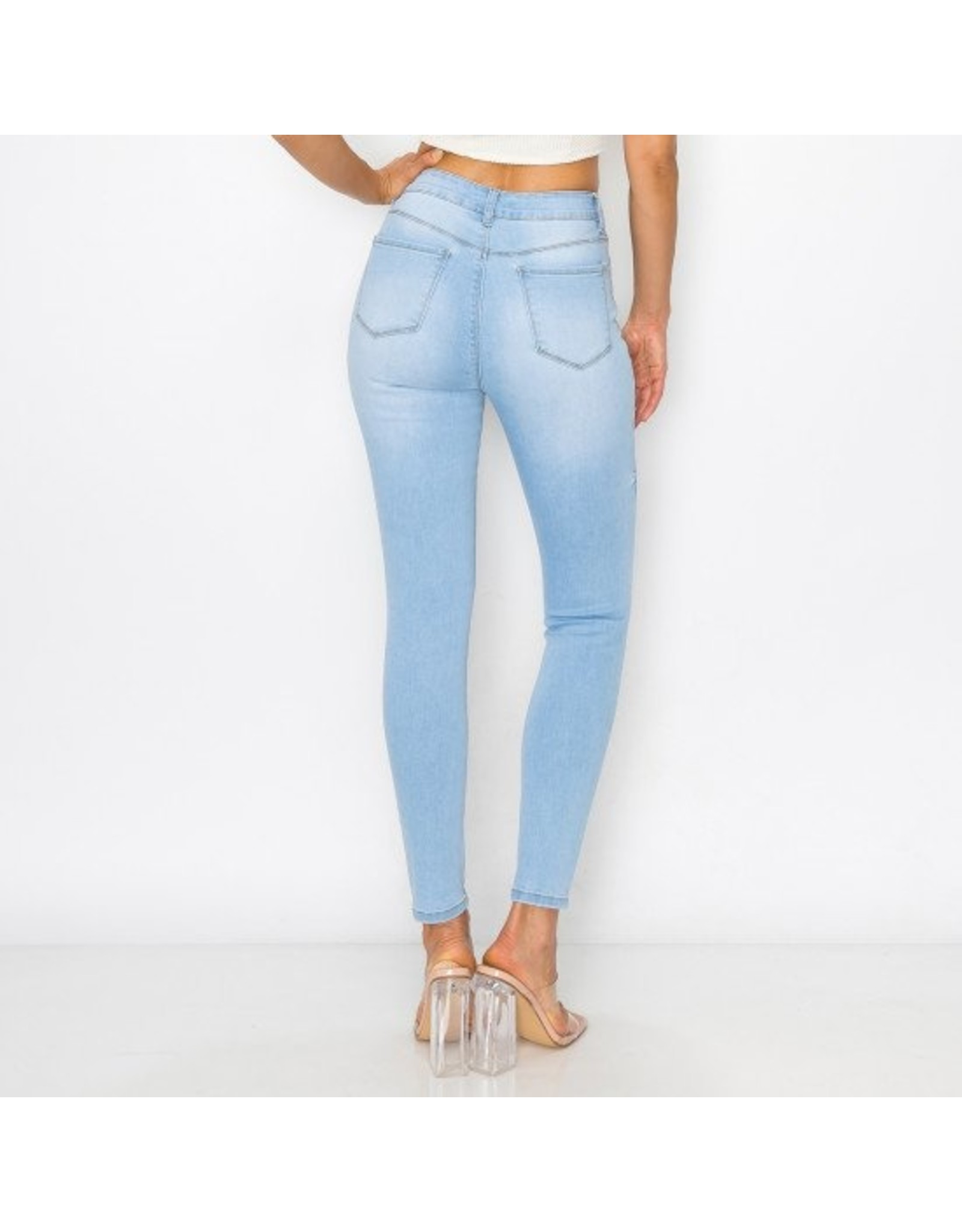 Wax Jeans - Women's Basic Five Pocket Skinny W/ Side Tacks - 90286