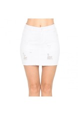 Wax Jeans - Denim Distressed Skirt Women 90114