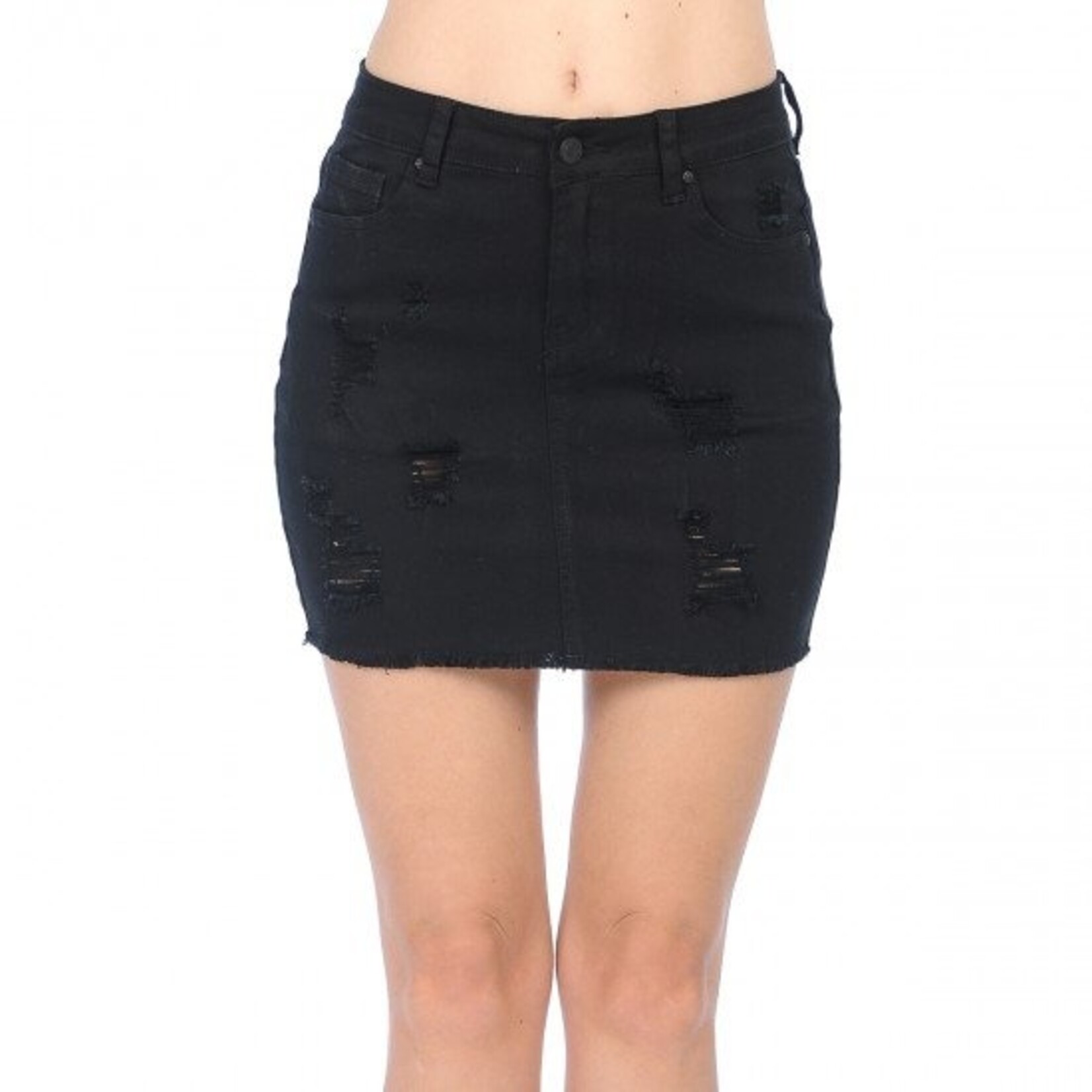 Wax Jeans Wax Jeans - Denim Distressed Skirt Women 90114