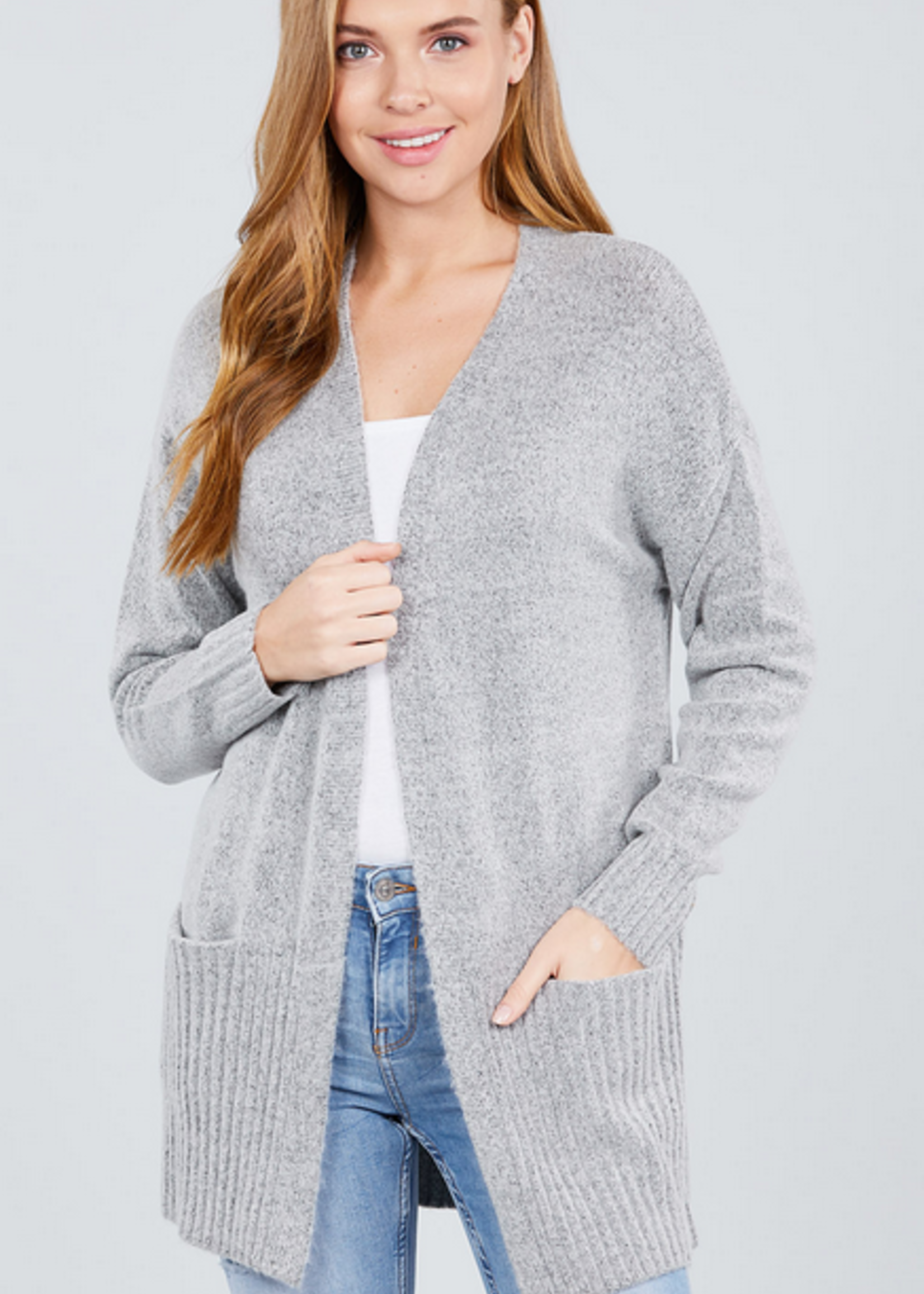 Active USA - Open Front Sweater Cardigan - SW10751 - Oly's Home Fashion