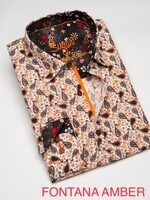 SUGAR Sugar- Men's Print Dress Shirt Fontana