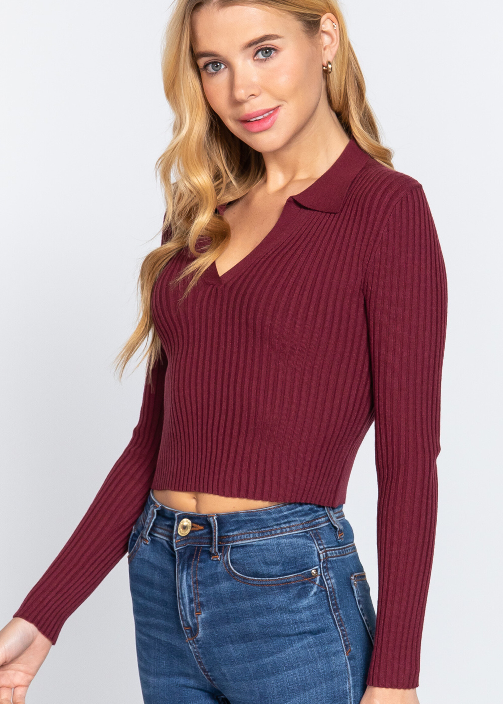 Knox Rose Sweatshirt M Medium Maroon Pullover Relaxed Fit Lace Trim Hi-Low  Women