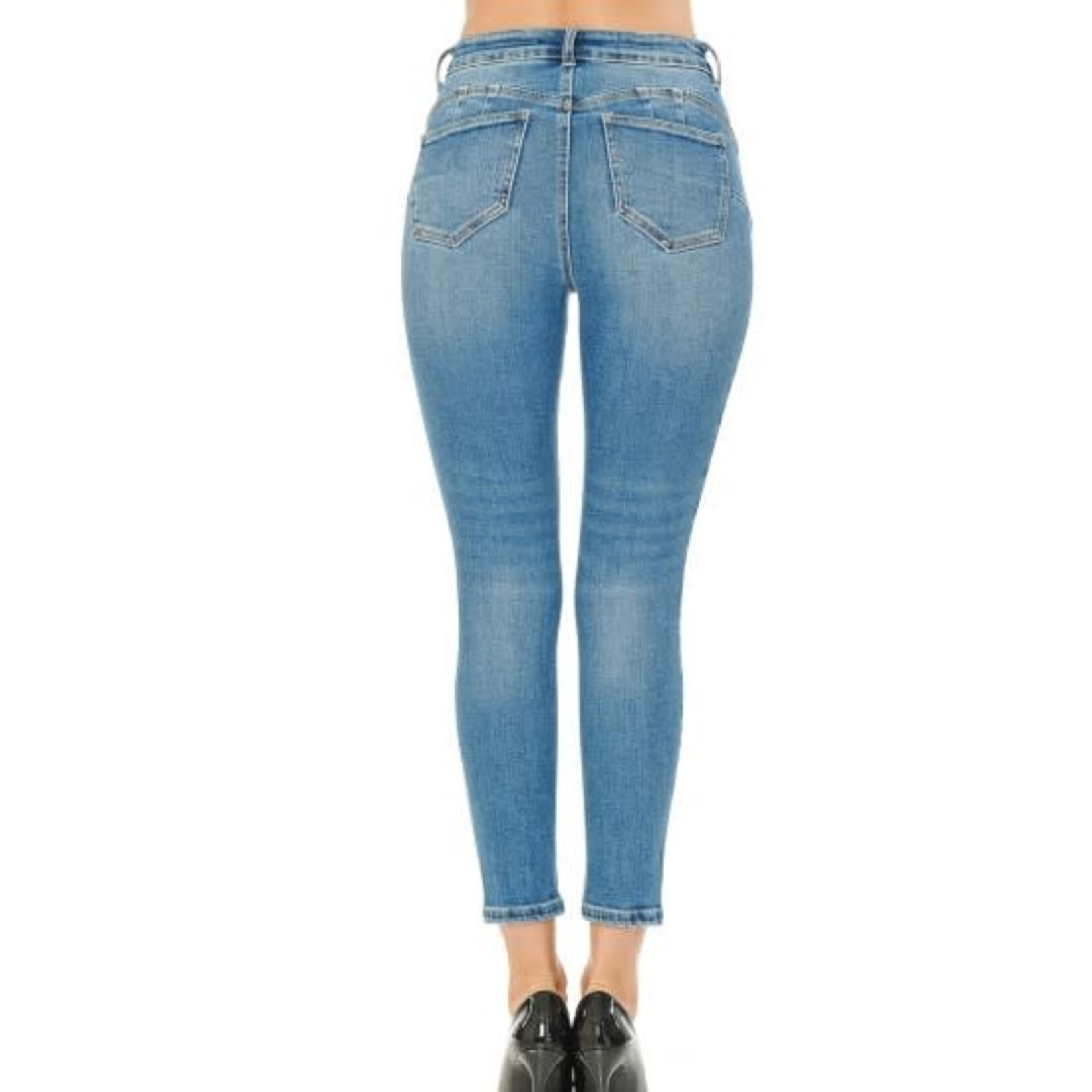 Wax Jeans Wax Jeans - Push-Up Vintage Classic 5 Pocket Ankle Jeans - 90800