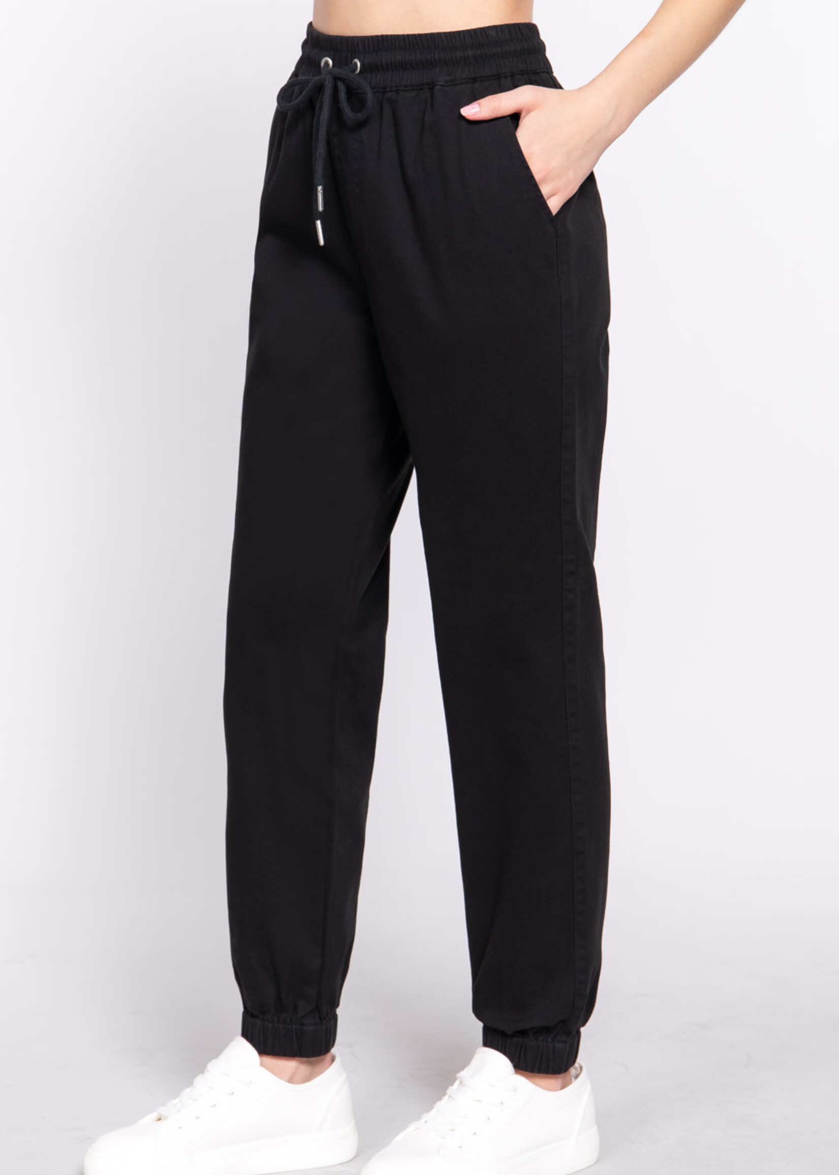 Active USA - Stretch Cotton Twill Jogger Pants - P13562 - Oly's