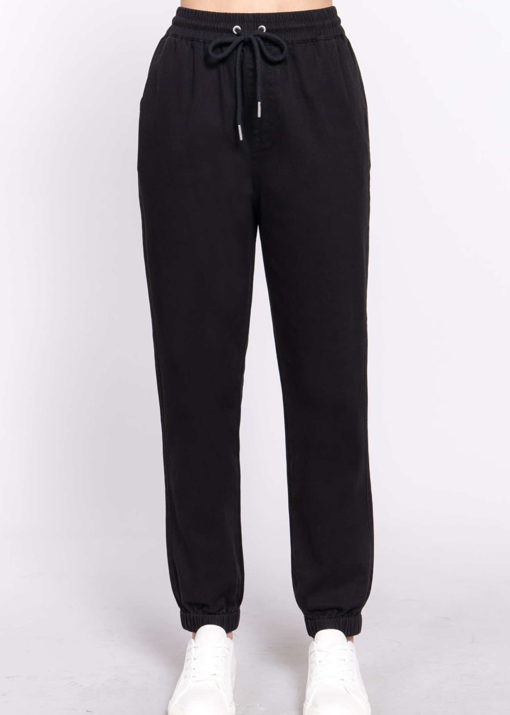 Active USA - Stretch Cotton Twill Jogger Pants - P13562 - Oly's