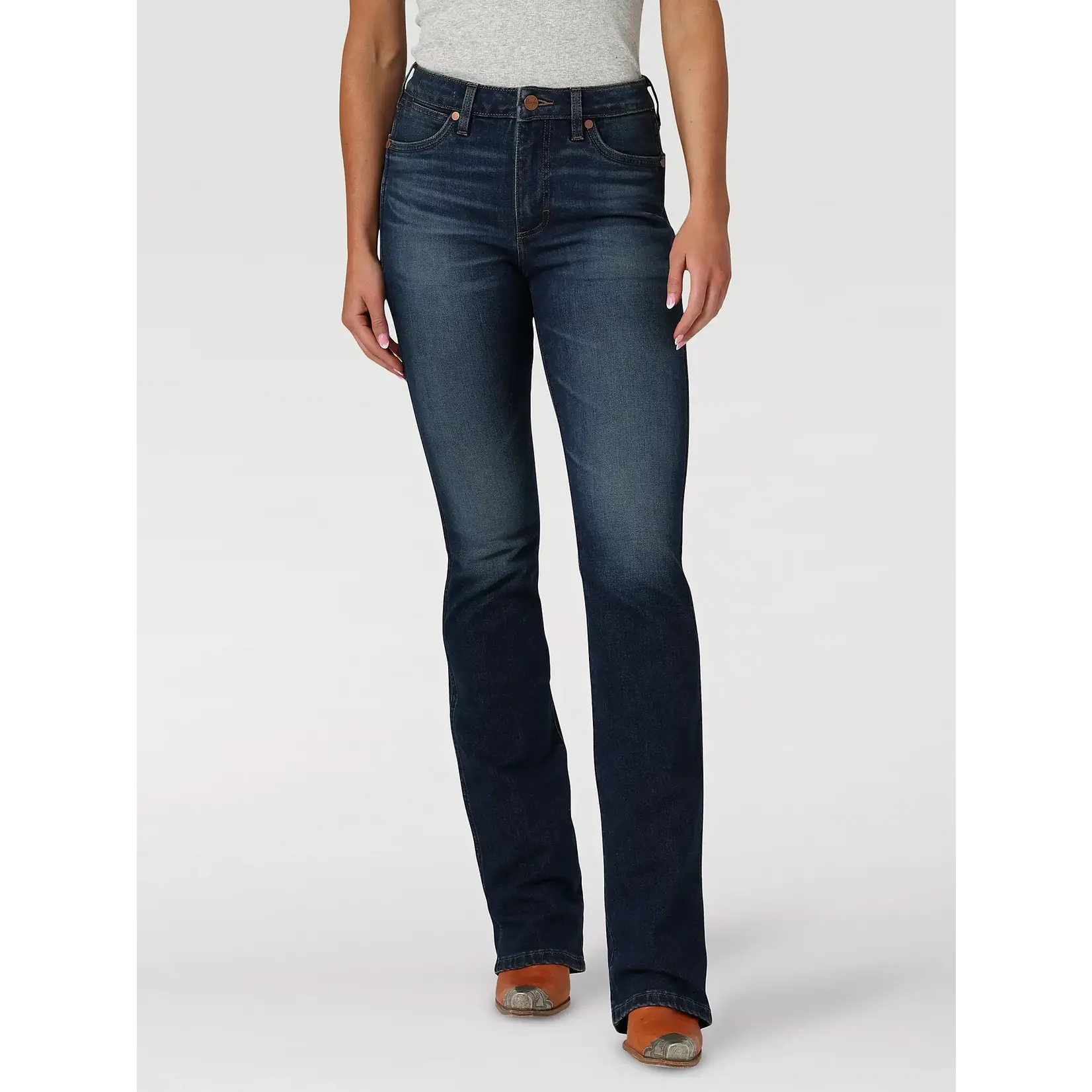 Wrangler Women's Retro Premium High Rise Slim Boot Jean - 112336707