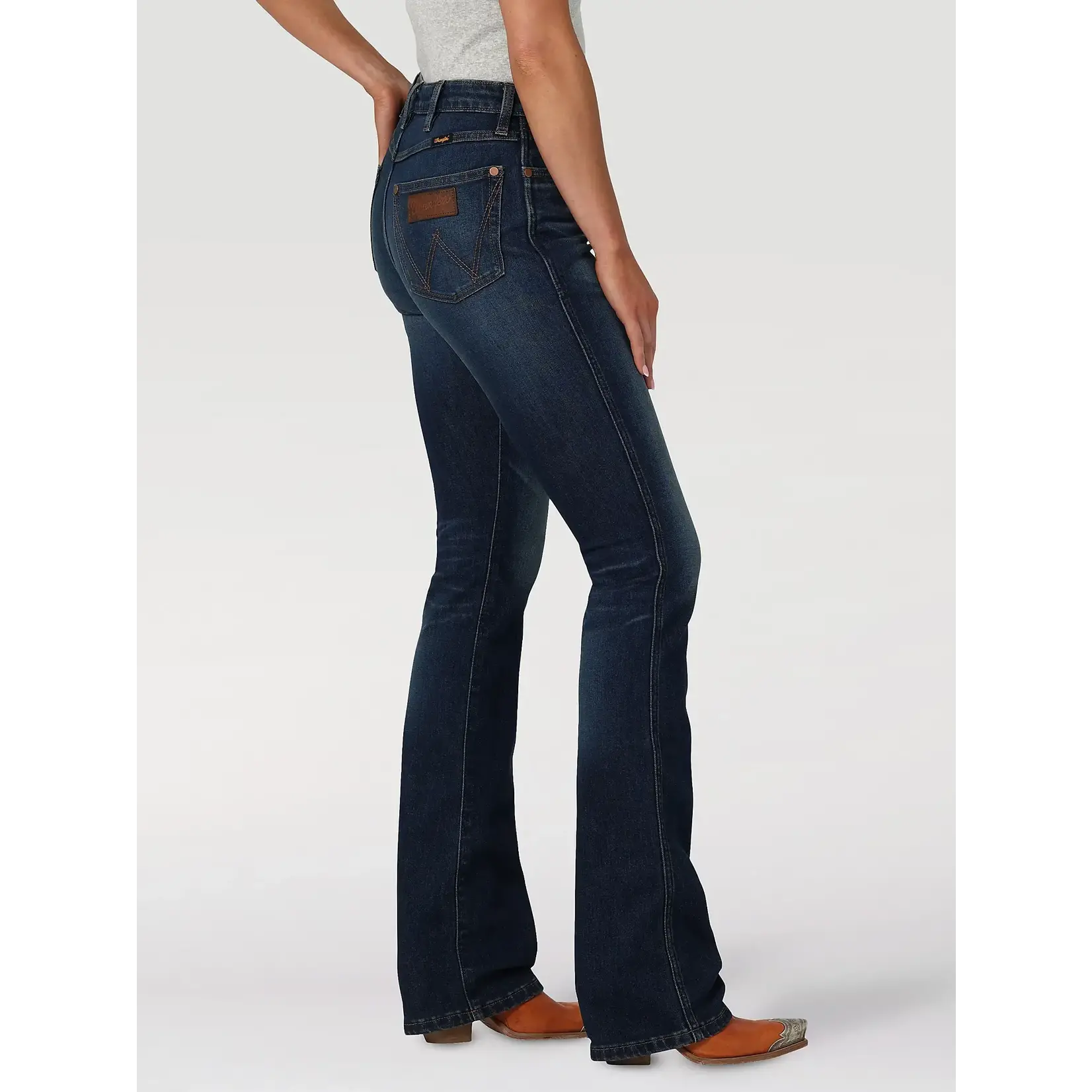 Wrangler Women's Retro Premium High Rise Slim Boot Jean - 112336707