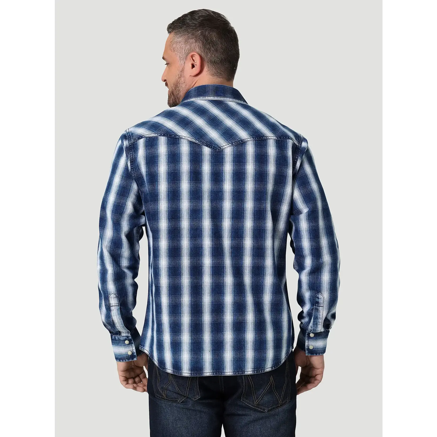 Wrangler Men's Retro Premium Long Sleeve Plaid Shirt - 112330787
