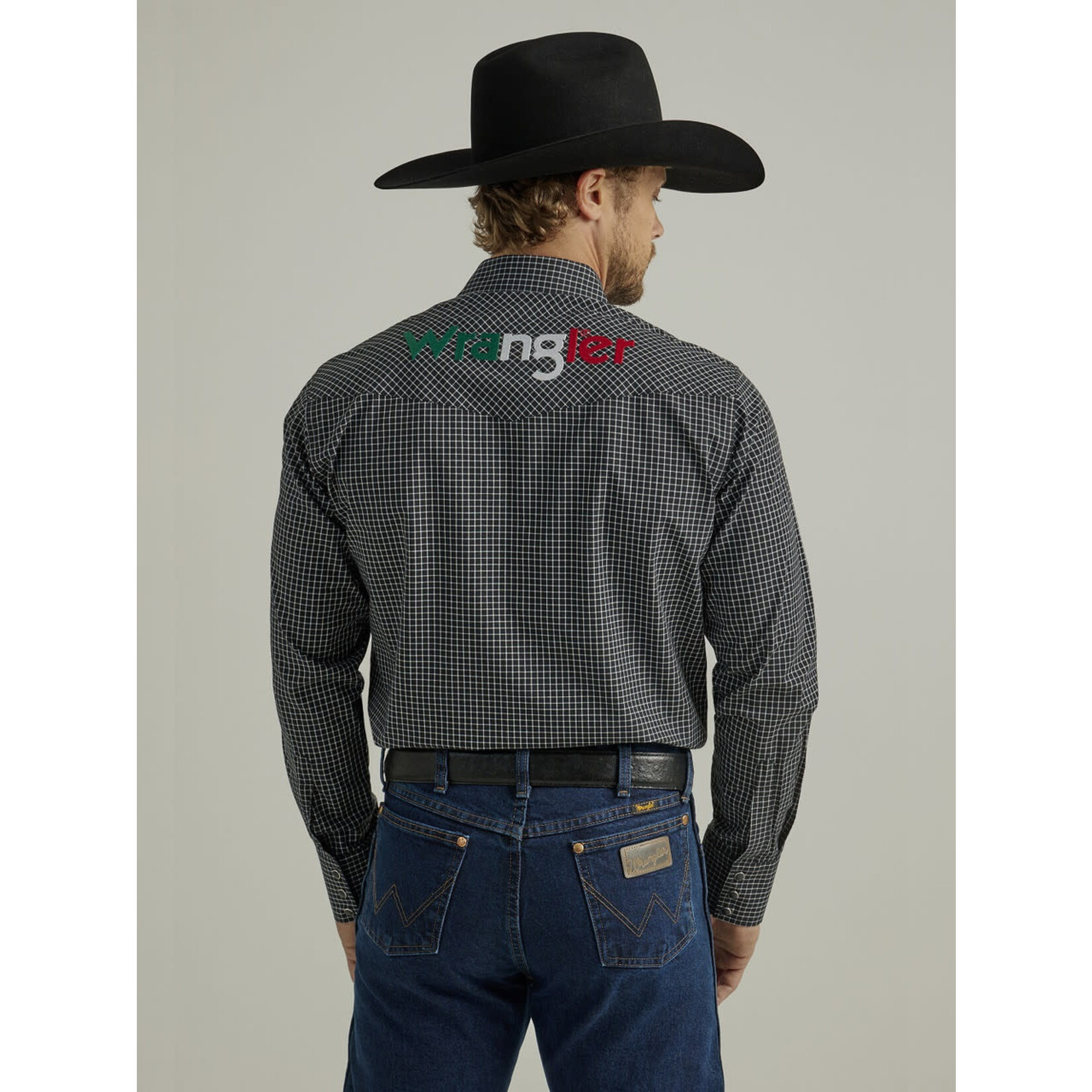 Wrangler Men's Western Logo Long Sleeve Shirt  - 112330376