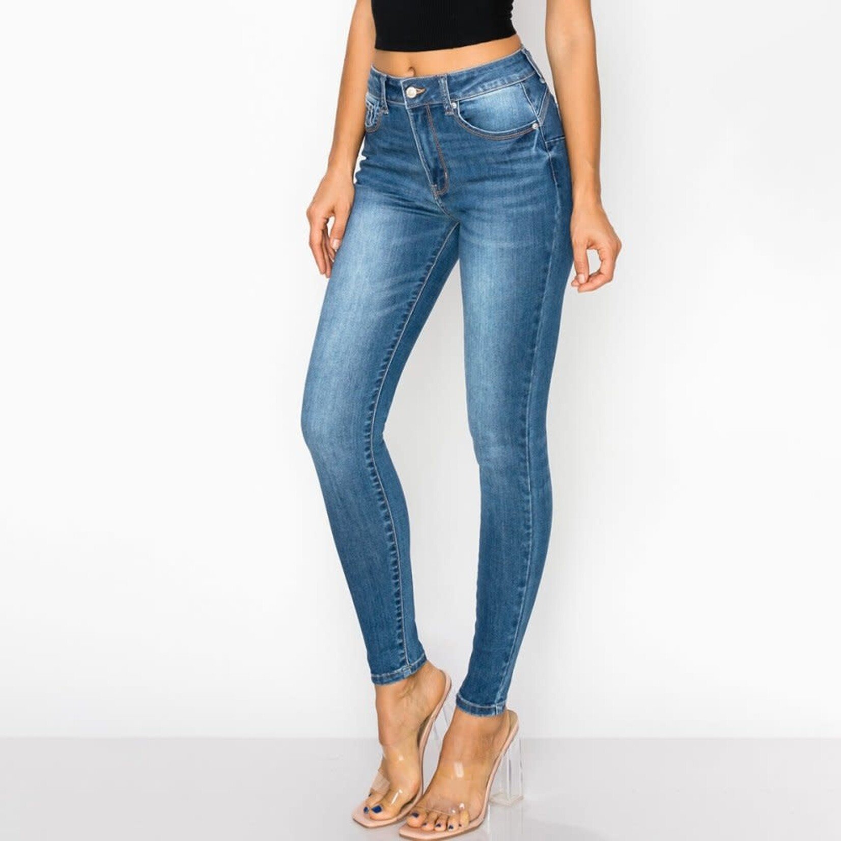 Wax Jeans Wax Jean - Repreve High-Rise Push-Up Skinny Jean - 90501