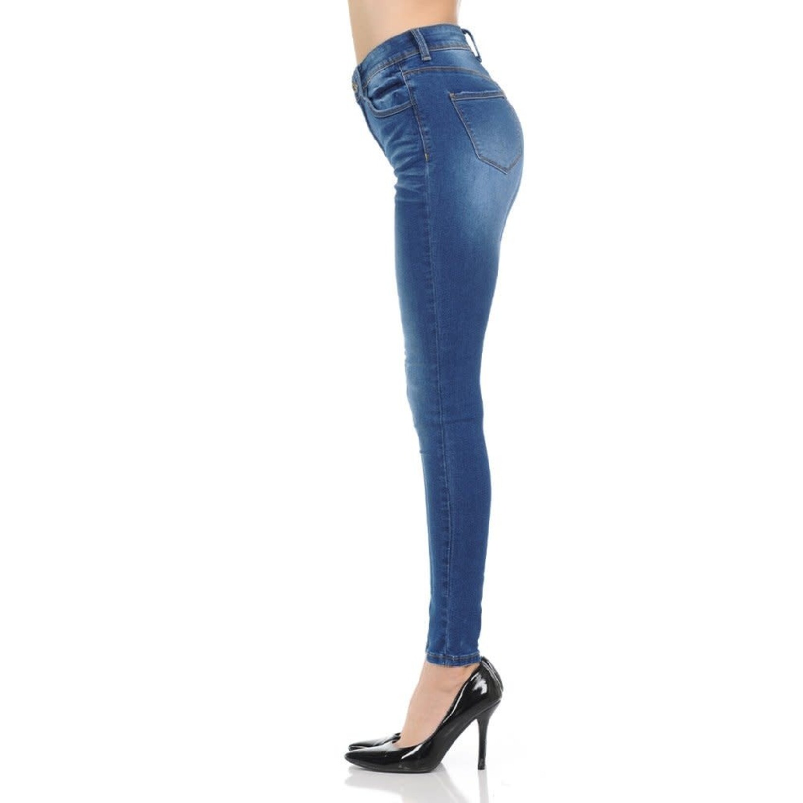 Wax Jeans Women's High Waisted Stretch Jeans 90123