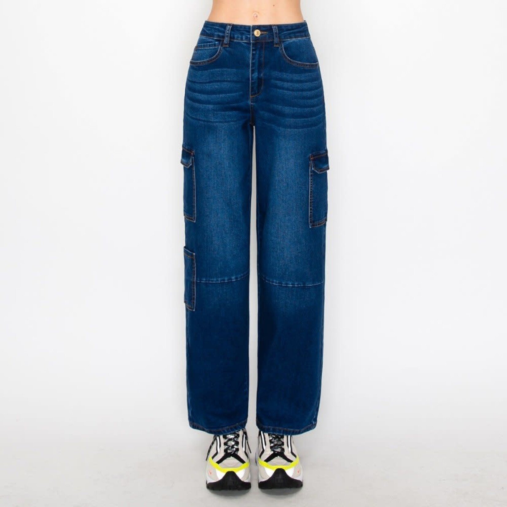 Wax Jeans Wax Jean - Women's Cargot Pocket Jean with Knee Cutline - 90336