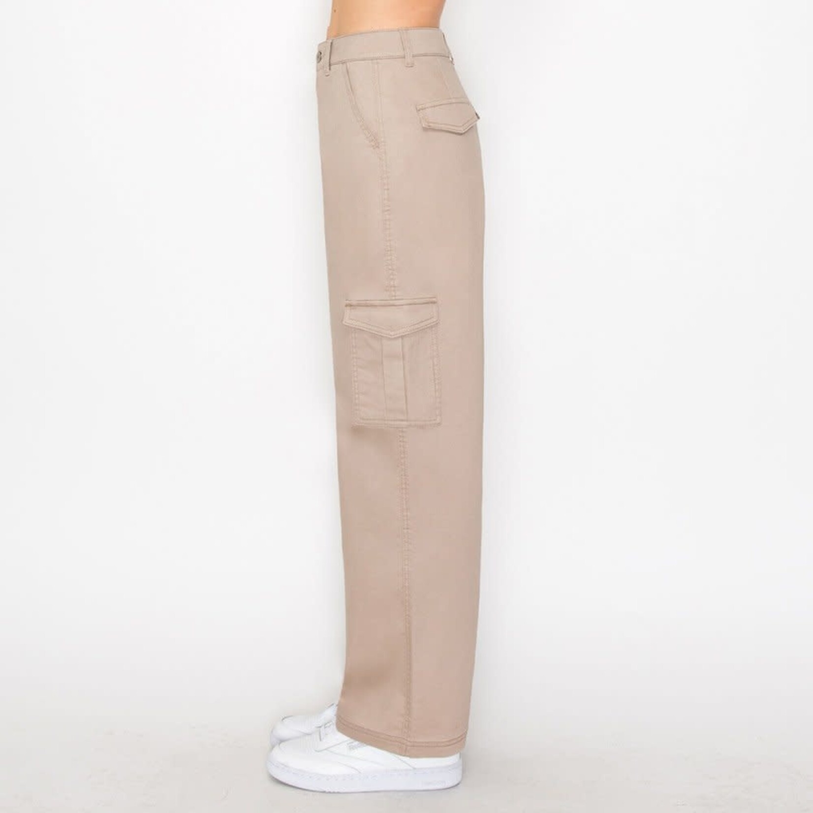 Wax Jeans Wax Jean - Women's Twill Wide Leg Cargo Pants - 90339