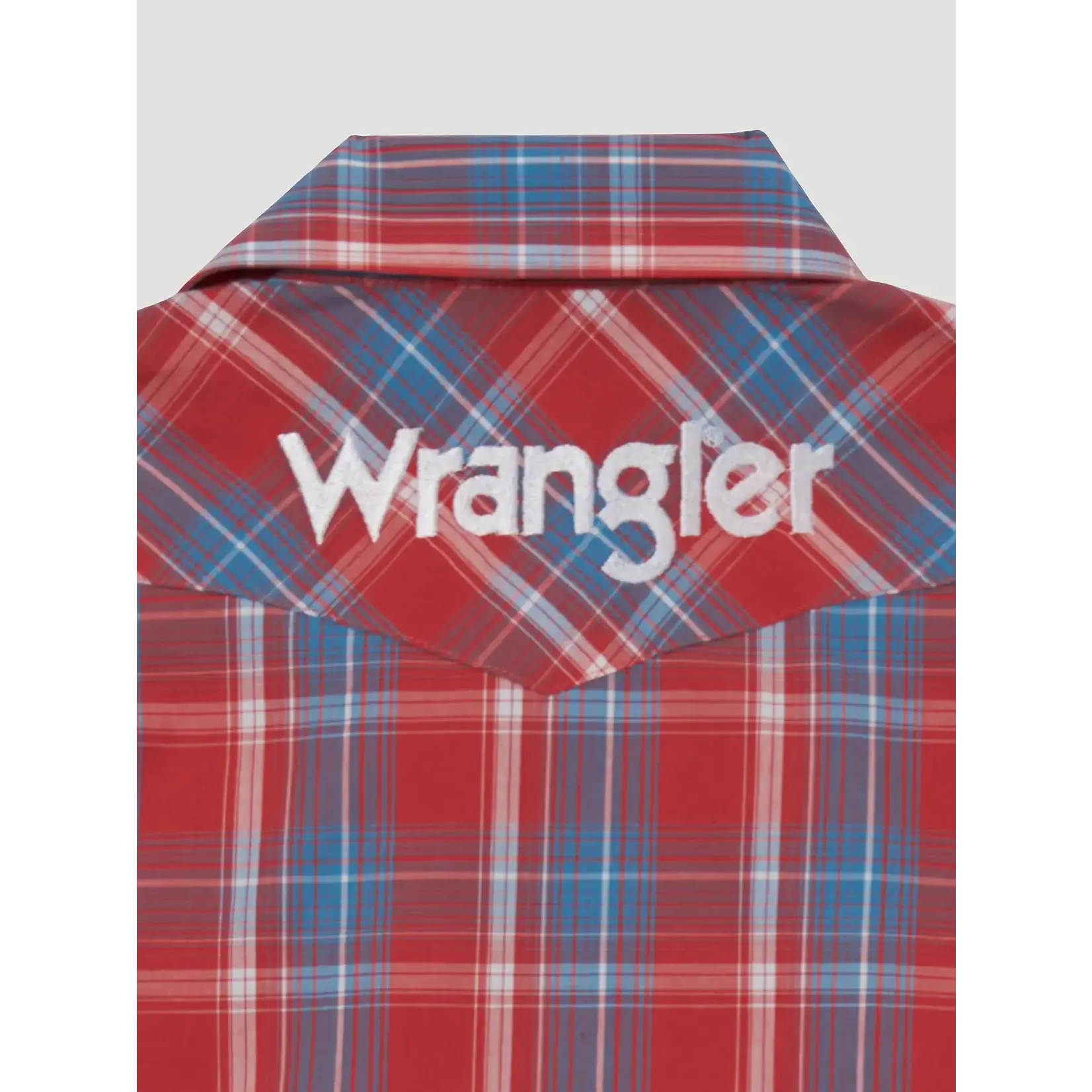 Wrangler Boy's Wrangler® Logo Long Sleeve Western Snap Shirt - 112344422