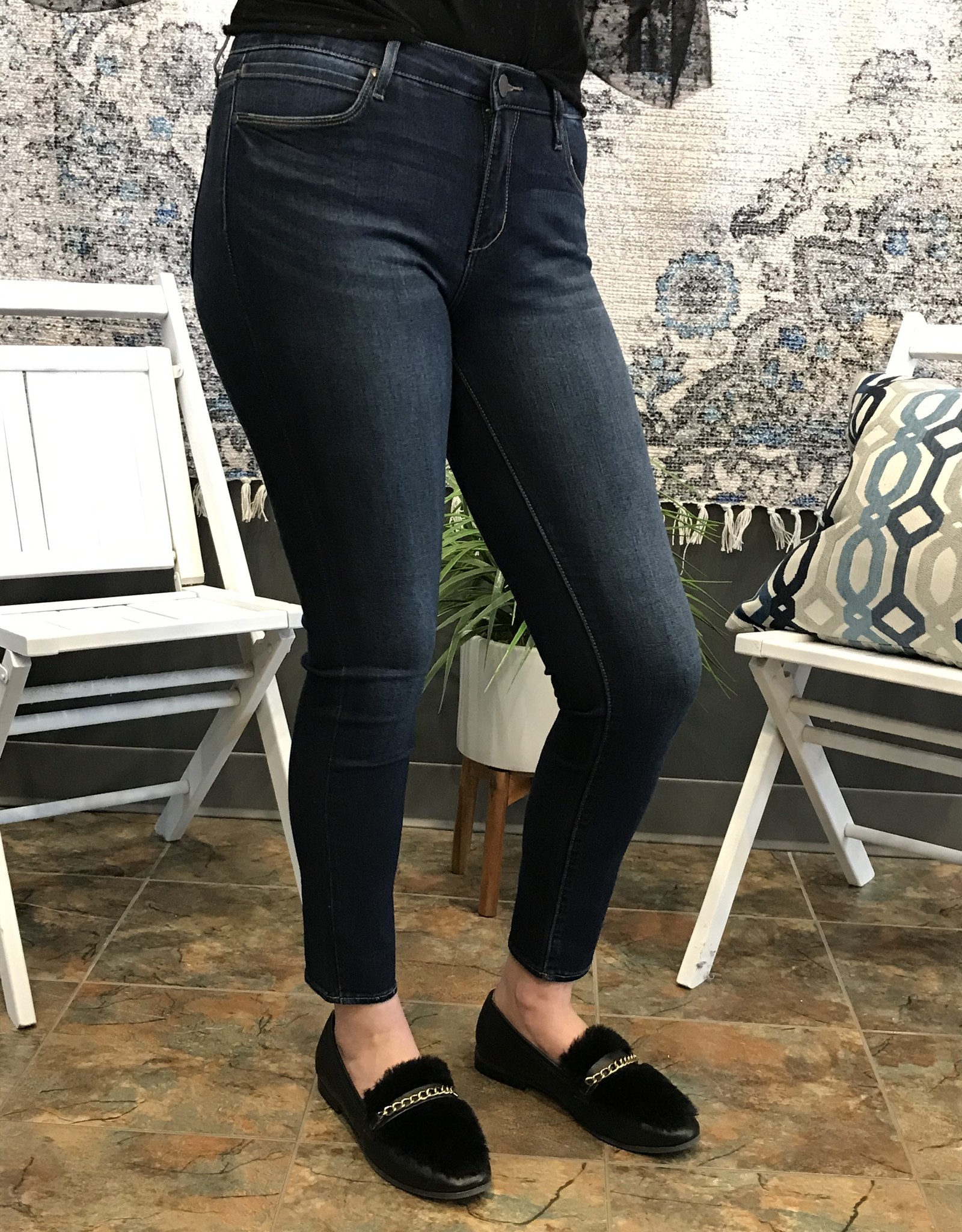 Mid-Rise Sarah Skinny - Teal Boutique