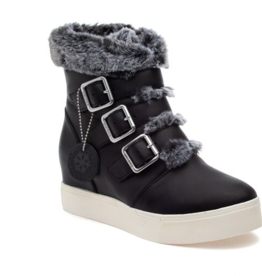 J/Slides Spat Boot - Black Leather