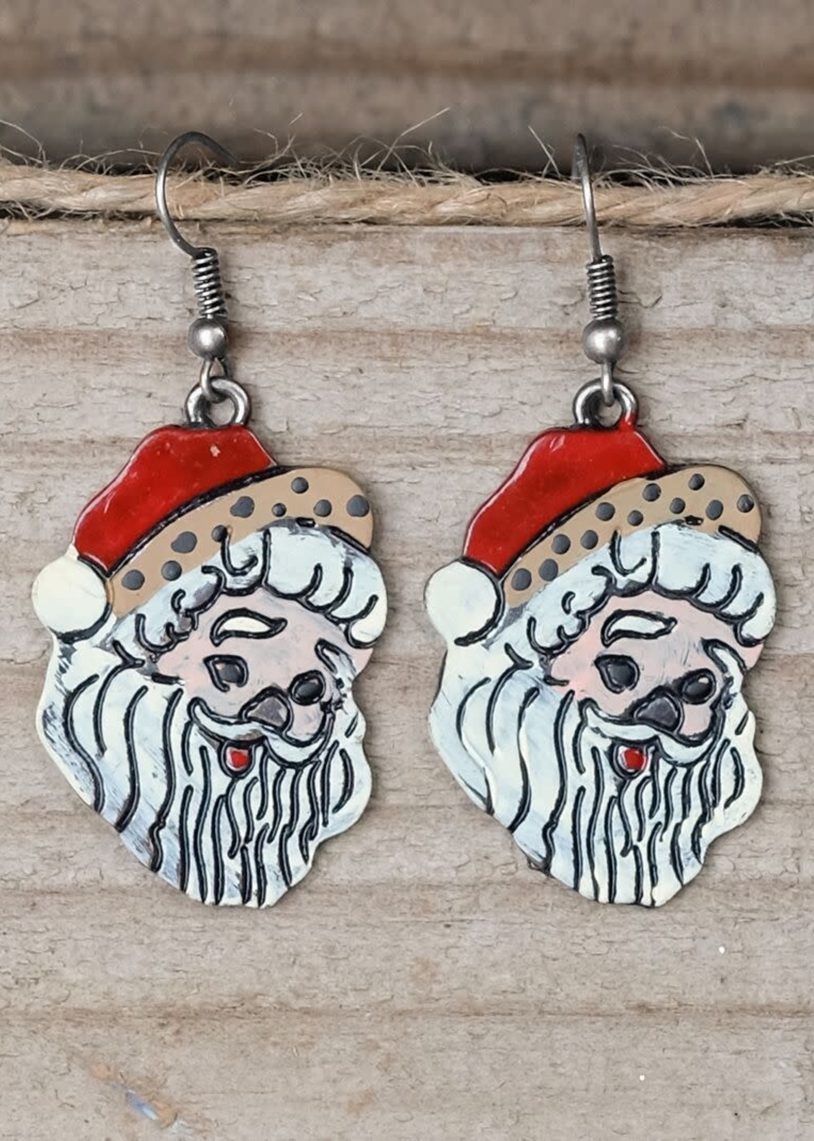 Classic Christmas Santa Earrings