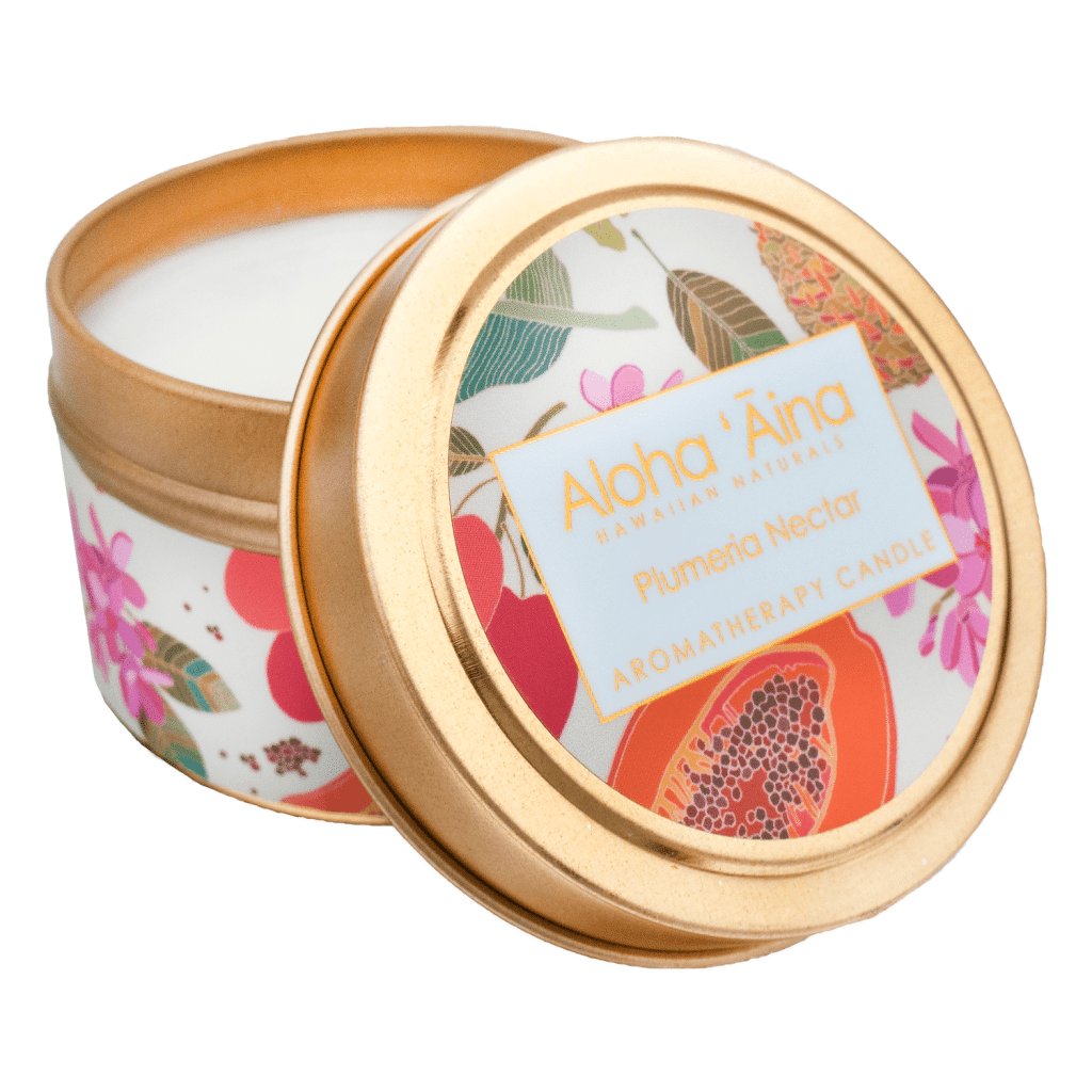 HAWAIIAN PACIFIC NATURALS LLC HAWAIIAN AROMATHERAPY TIN CANDLE