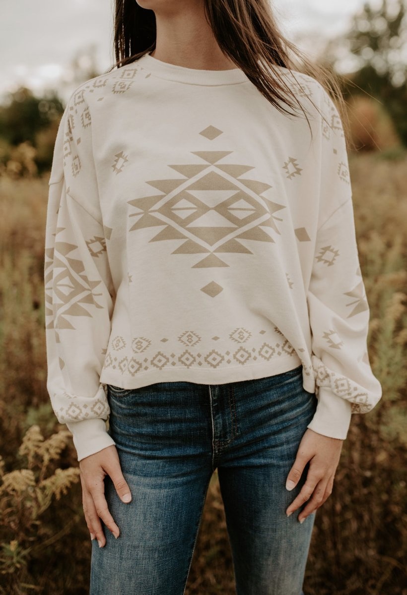 ZSUPPLY LEA TRIBAL SWEATSHIRT