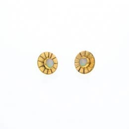 LOTUS JEWELRY STUDIO SUNRISE EARRINGS GOLD VERMEIL