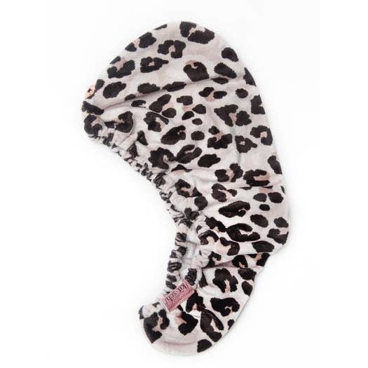 KITSCH MICROFIBER HAIR TOWEL LEOPARD