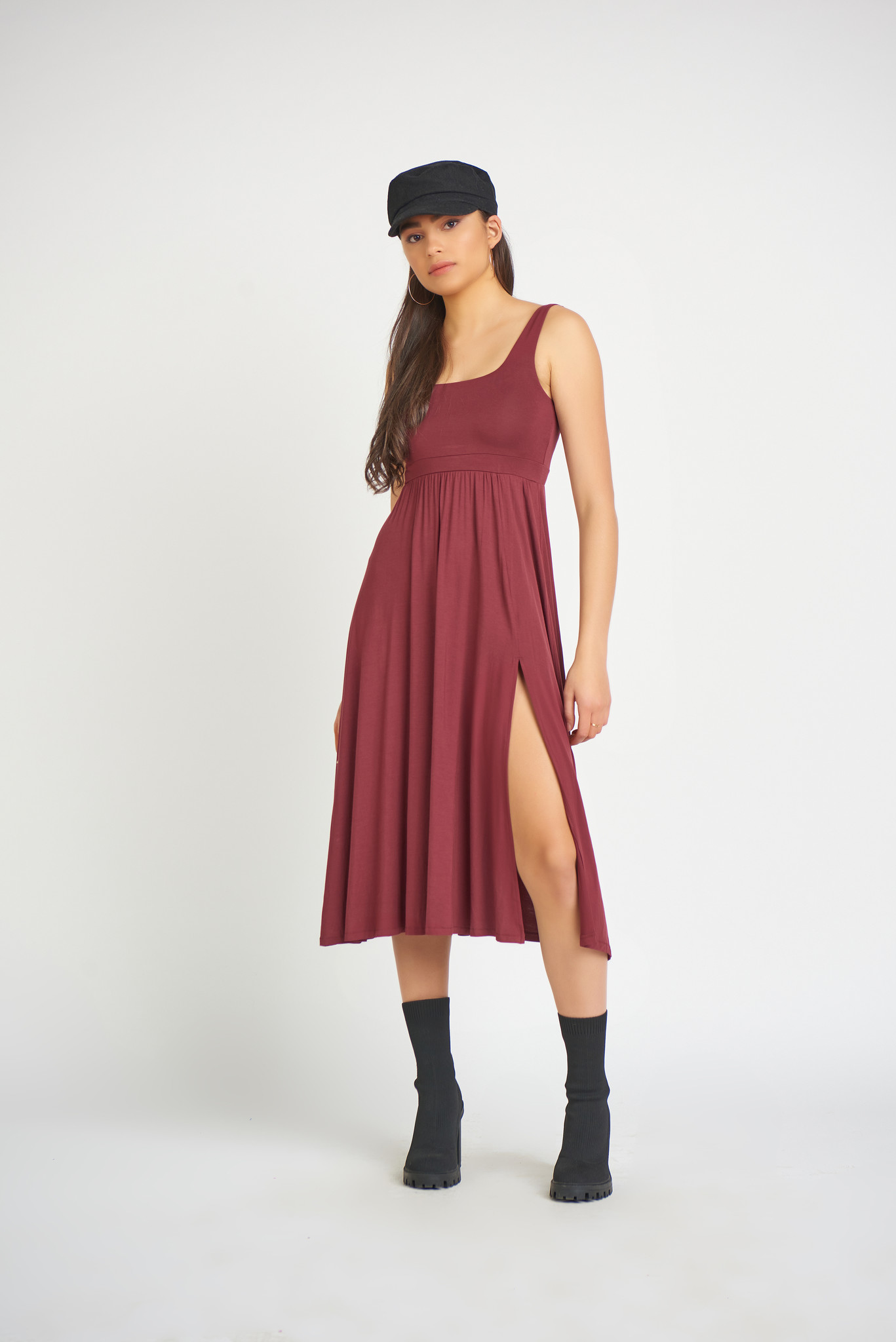 MIDI TANK SLIT DRESS