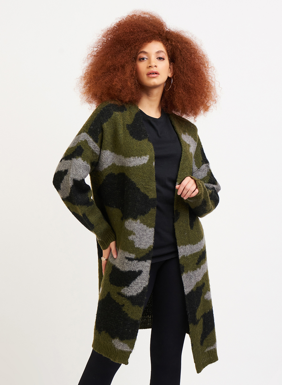Dex buffalo plaid coatigan hot sale