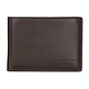 ROOTS  MENS LEATHER PASSCASE WALLET-BROWN