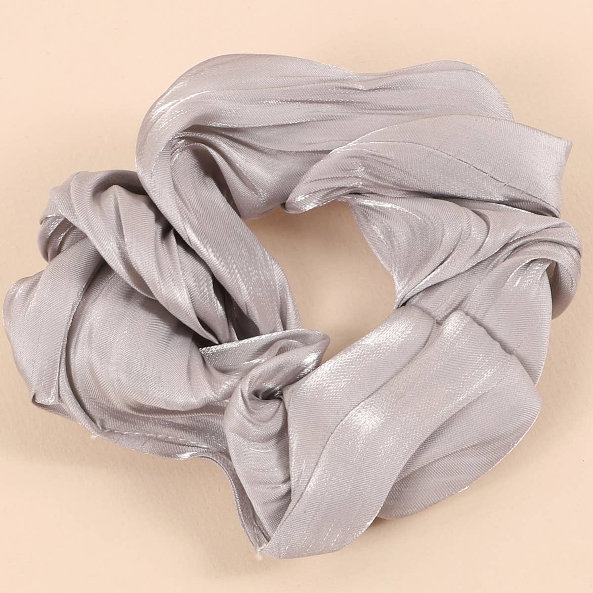 AVENUE ZOE AVENUE ZOE SHINY METALLIC SCRUNCHIE