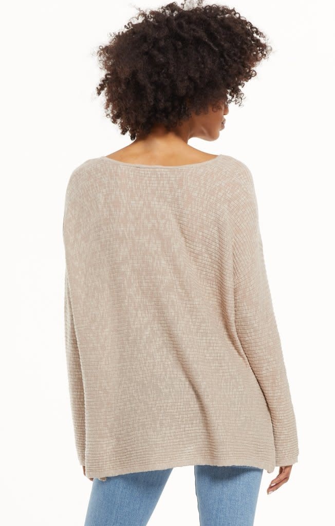 ZSUPPLY TAYLA RIB SWEATER - SOFT TAUPE