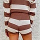 ZSUPPLY SIENNA STRIPE SWEATER - DESERT TAUPE