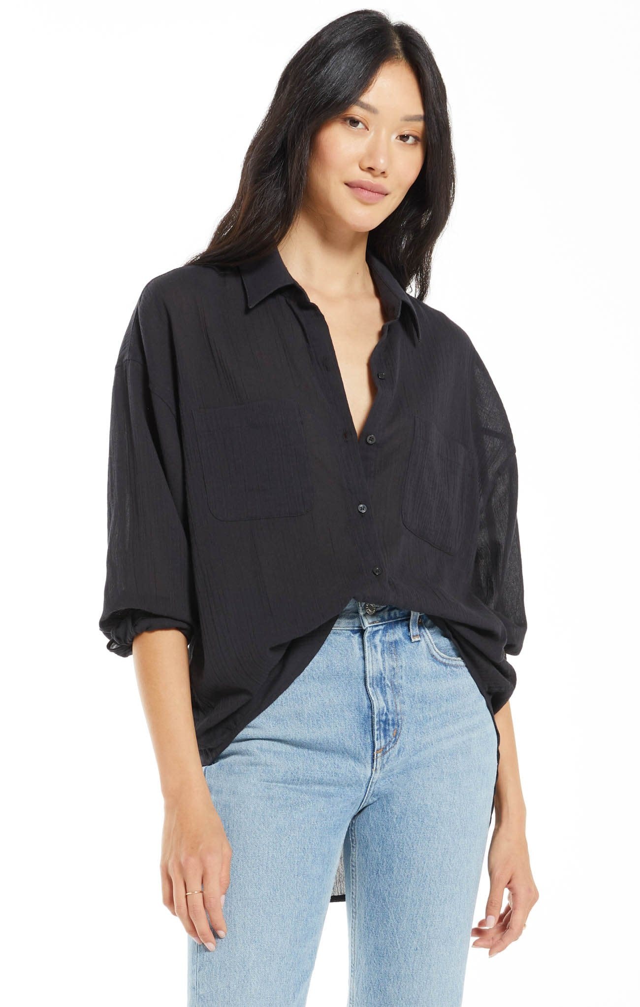 ZSUPPLY LALO BUTTON UP - BLACK