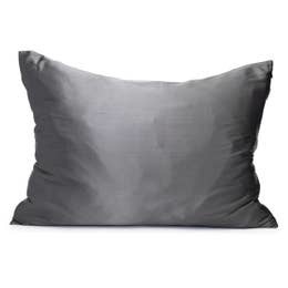 KITSCH SATIN PILLOWCASE CHARCOAL