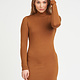 SOFT KNIT TURTLE NECK DRESS