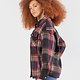 OVERSIZED PLAID SHIRT JACKET