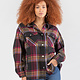 OVERSIZED PLAID SHIRT JACKET