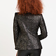 OPEN FRONT SEQUIN BLAZER