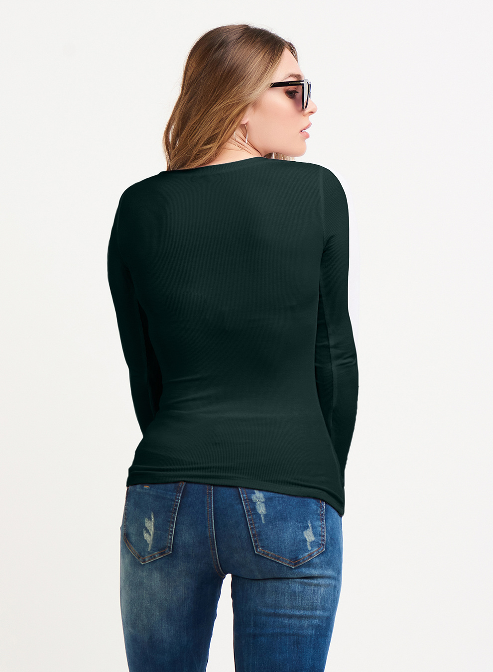 SCOOP NECK RIBBED TOP