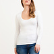 SCOOP NECK RIBBED TOP