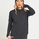 COWLNECK ROUNDED HEM TOP