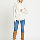 ROUNDED HEM COZY WAFFLE HOODIE