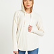 ROUNDED HEM COZY WAFFLE HOODIE