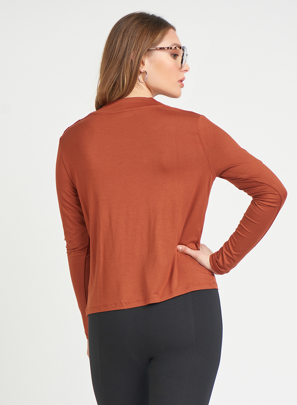 COWL NECK TOP