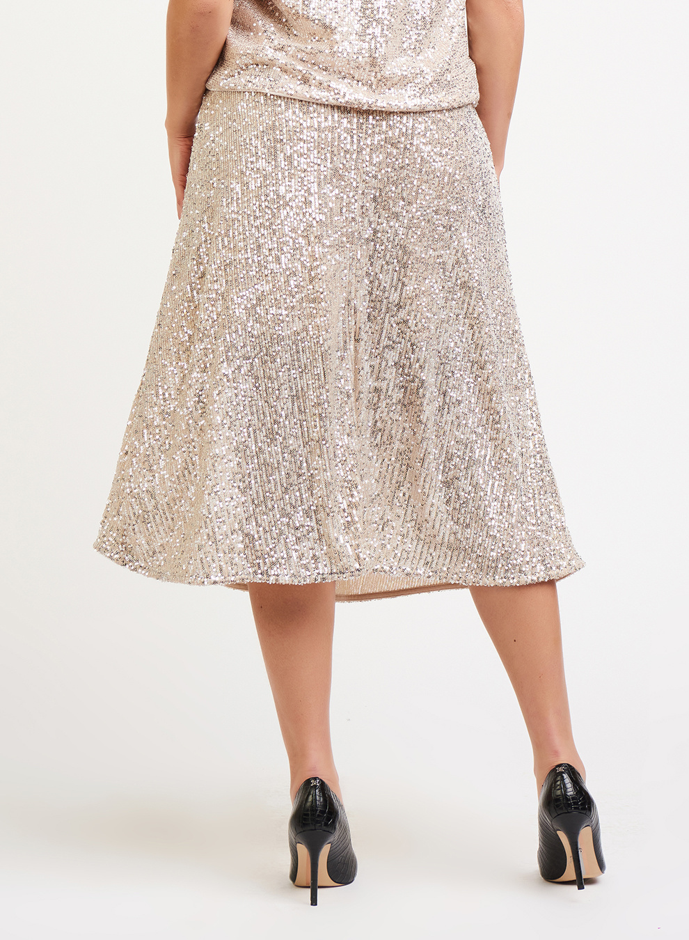 MIDI SEQUIN SKIRT