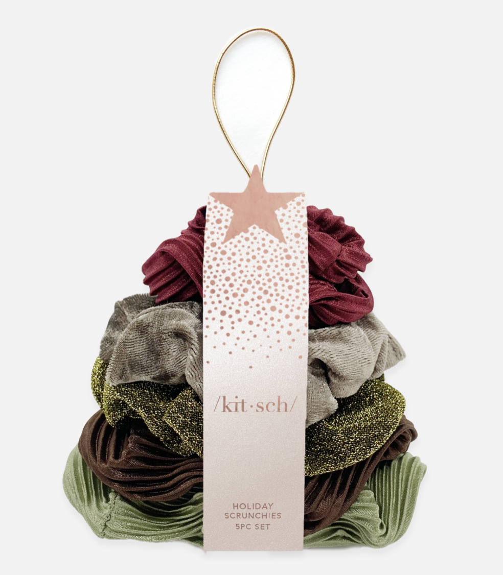 KITSCH HOLIDAY SCRUNCHIES COZY COCOA