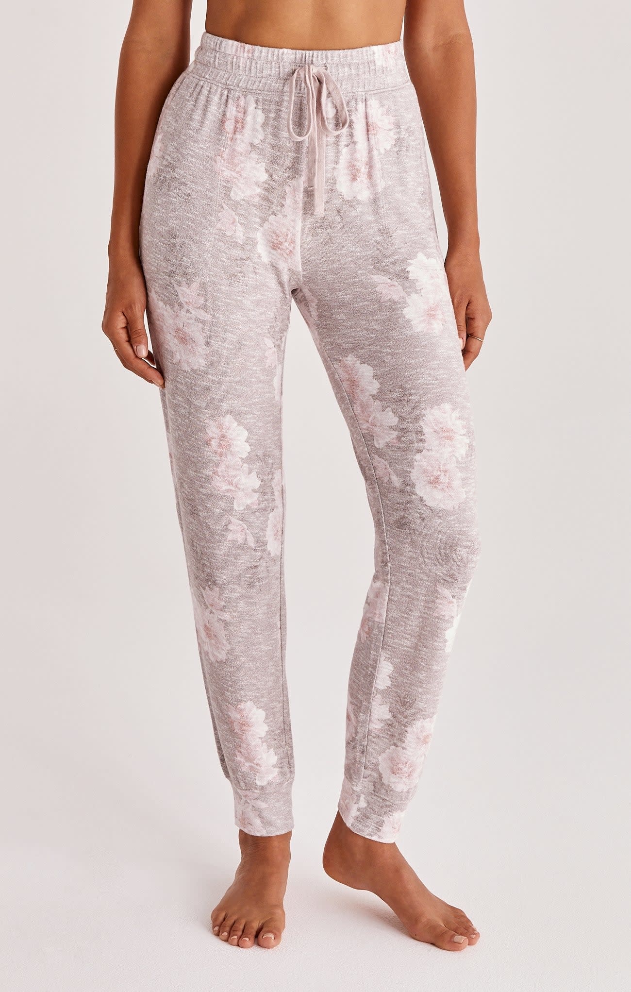 ZSUPPLY COMFY FLORAL JOGGER TAUPE ASH